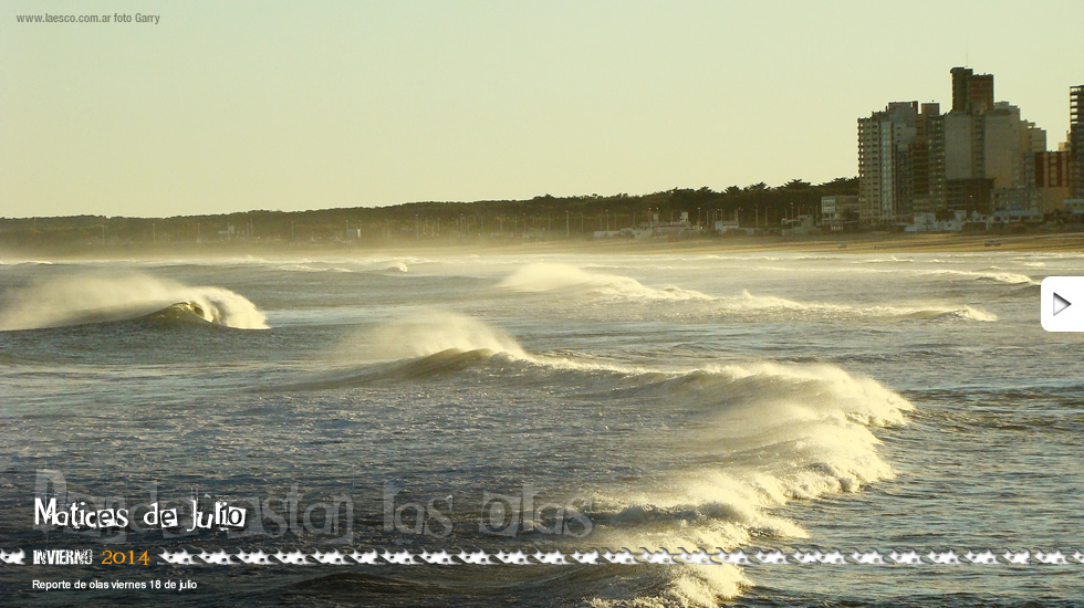 Reporte de olas viernes 18 de julio
